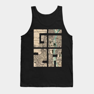 Giza, Egypt City Map Typography - Vintage Tank Top